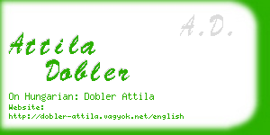 attila dobler business card